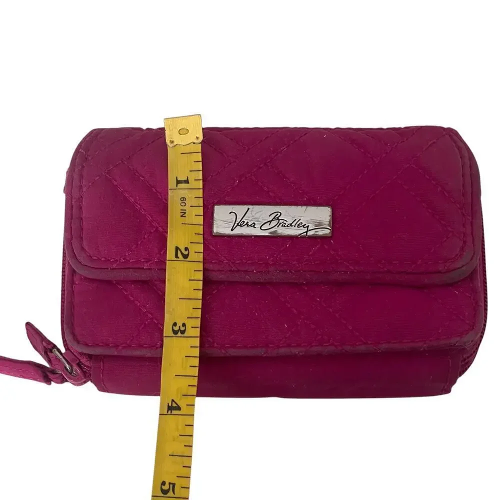 Vera Bradley Magenta Pink Quilted Wallet - Picture 5 of 15